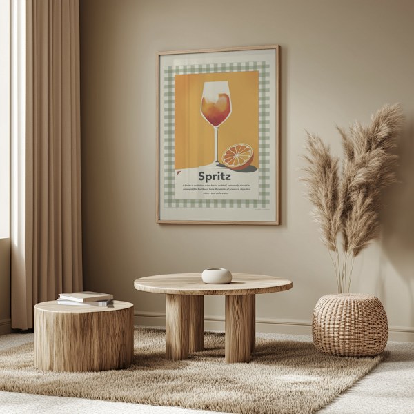 Spritz retro print Poster 50x70 cm