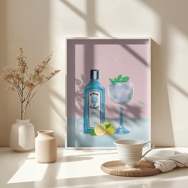 Gin Cocktail Poster 30x40 cm