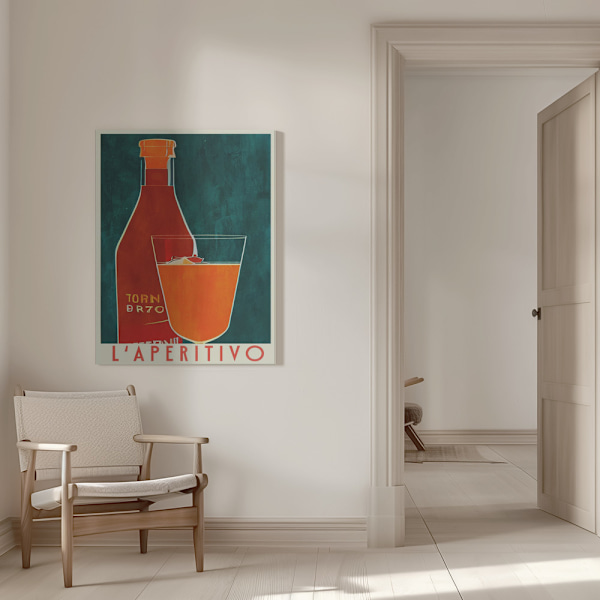 L&#039;aperitivo Canvastavla 50x70 cm