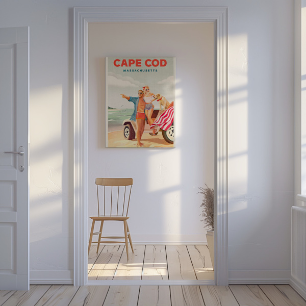 Cape Cod Tall Poster Canvastavla 50x70 cm