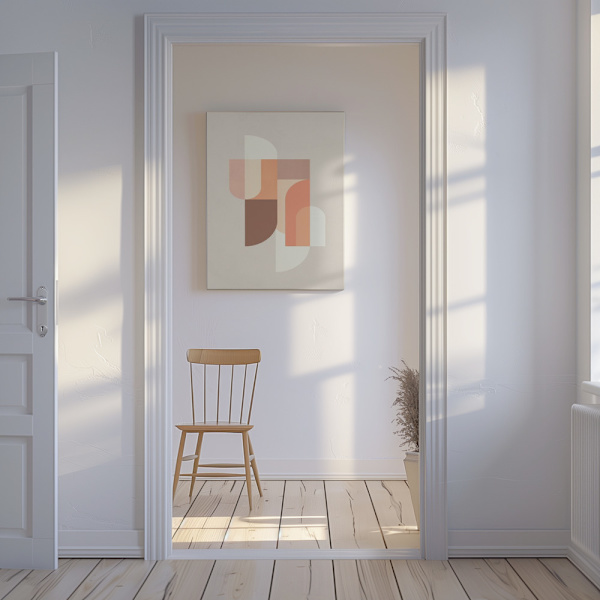 Retro Geometric III Canvastavla 50x70 cm