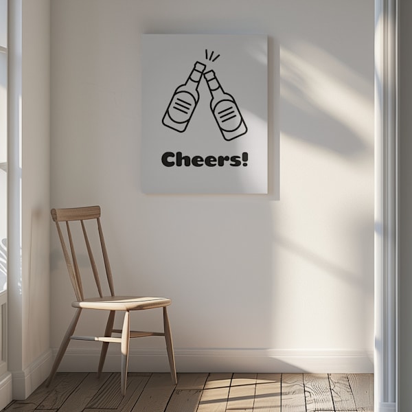 Cheers Canvastavla 30x40 cm