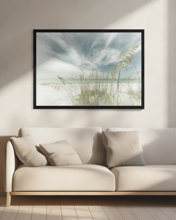 Heavenly calmness on the beach Poster 70x50 cm