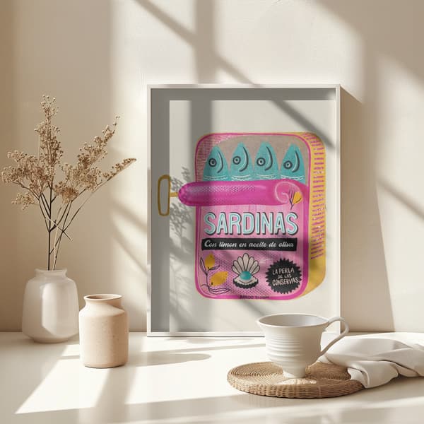 Sardines Tin Can Poster 30x40 cm