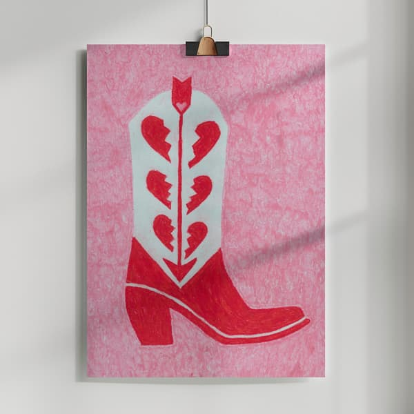 Heartbreak Heels Poster 50x70 cm