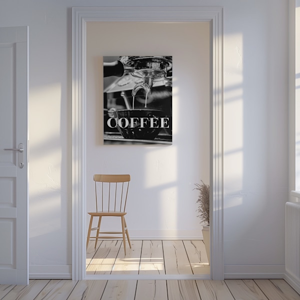 Coffee Text Canvastavla 50x70 cm