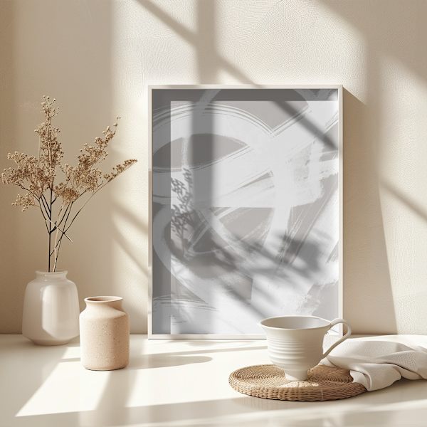 Abstract Brush Strokes 6 A1 Poster 30x40 cm