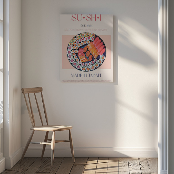 Sushi Canvastavla 30x40 cm