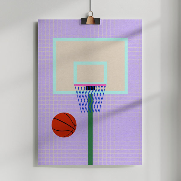 New York Basketball Poster 50x70 cm