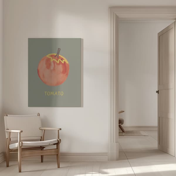 Tomato in Green Canvastavla 50x70 cm