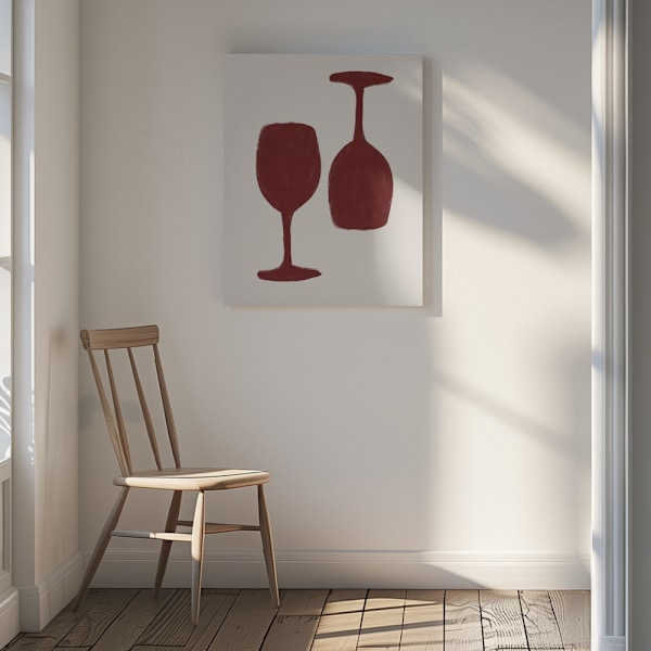 Wine time Canvastavla 30x40 cm