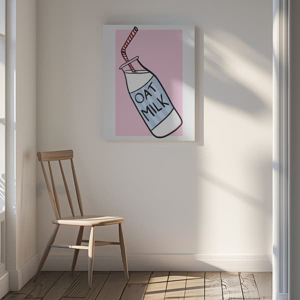 Oat Milk Canvastavla 30x40 cm