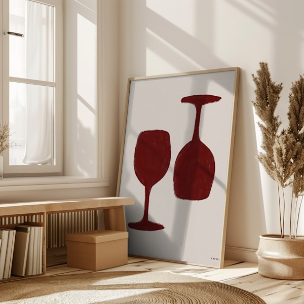 Wine time Poster 50x70 cm