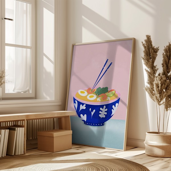 Ramen Bowl Poster 50x70 cm