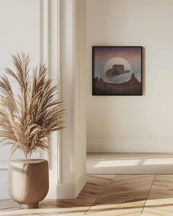 Cowboy Hat Poster 50x50 cm