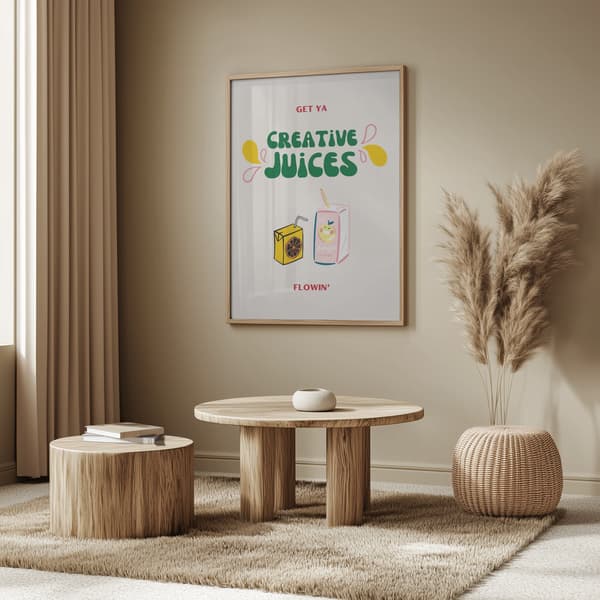Creative Juices Print Poster 50x70 cm