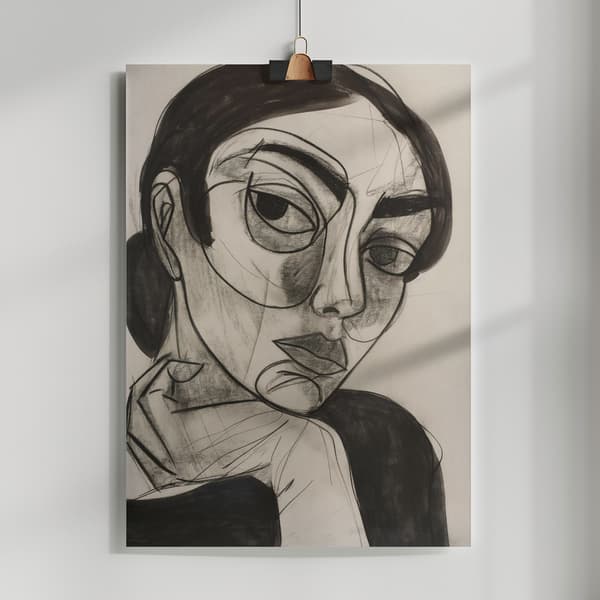 Intelectual Woman Poster 50x70 cm