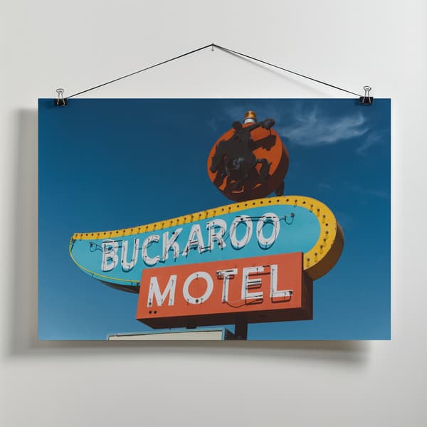 Buckaroo Motel Canvastavla 70x50 cm