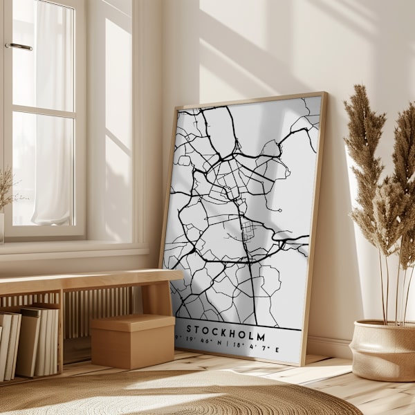Black Maps 83 Poster 50x70 cm