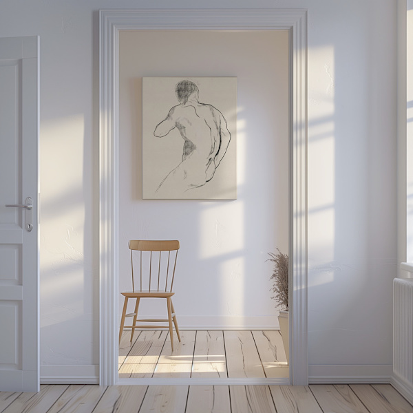 The Athlete Canvastavla 50x70 cm