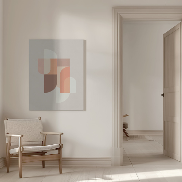 Retro Geometric III Canvastavla 50x70 cm
