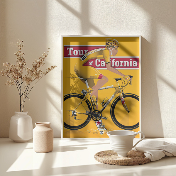 Tour of California Bicycle Race Poster 30x40 cm