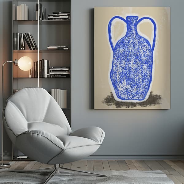 Big Blue Vase Canvastavla 50x70 cm