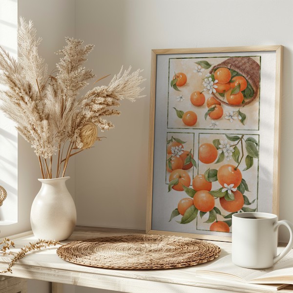 Orange Blossom Poster 30x40 cm