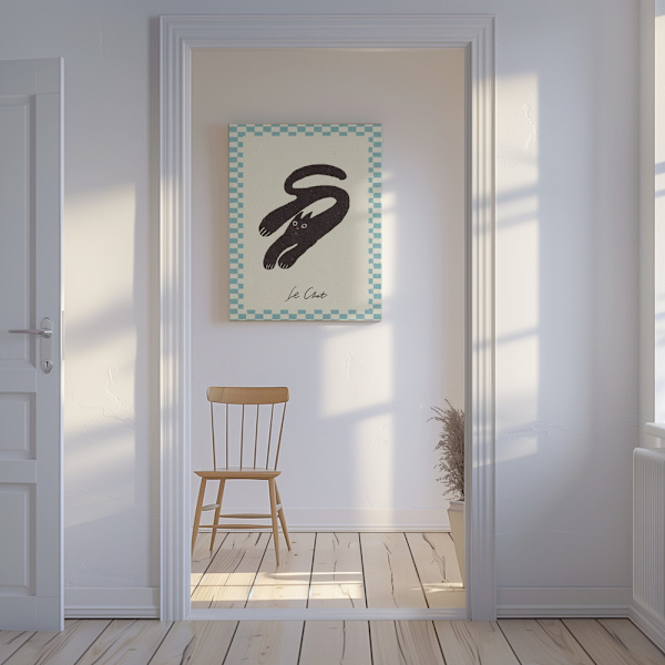 Le Chat Canvastavla 50x70 cm