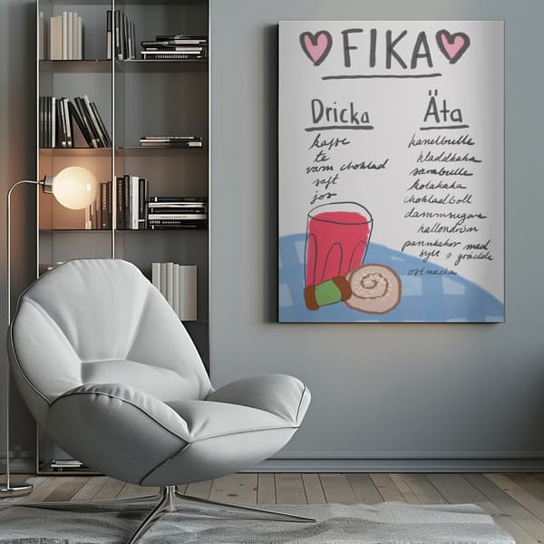 Fika Canvastavla 50x70 cm