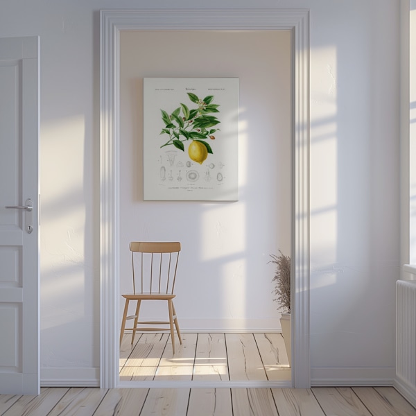 Lemon (citrus Limonium) Canvastavla 50x70 cm