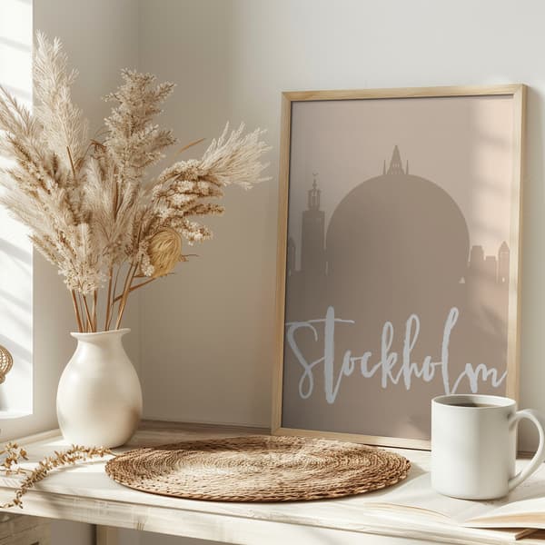 Skyline Earth Tone 2 83 Poster 30x40 cm