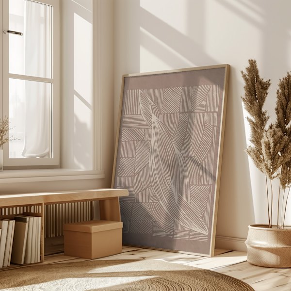 Abstract Irregular Lines Poster 50x70 cm