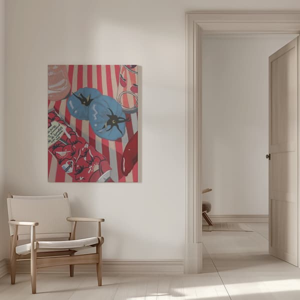 Blue Tomatoes Canvastavla 50x70 cm