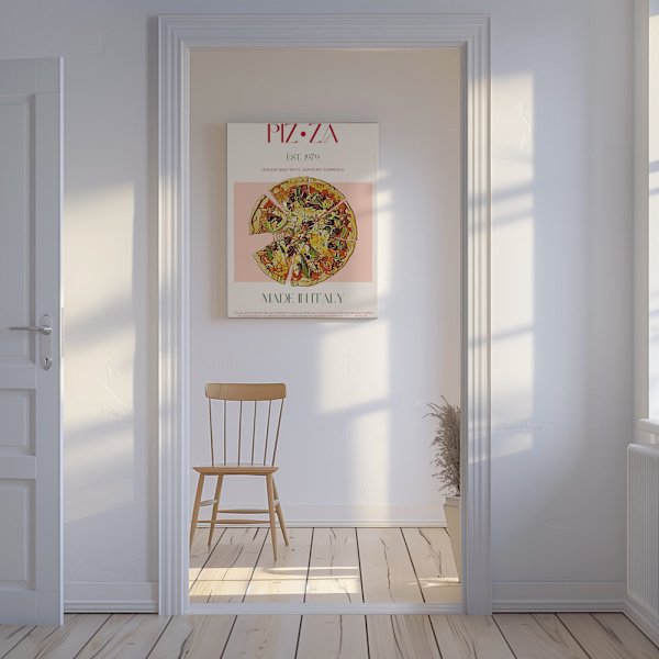 Pizza Canvastavla 50x70 cm
