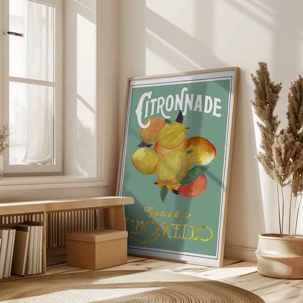 Citronnade Limoncello Poster 50x70 cm