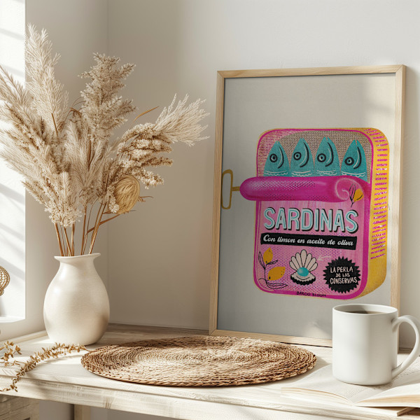 Sardines Tin Can Poster 30x40 cm