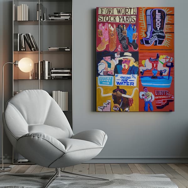 Fort Worth Canvastavla 50x70 cm