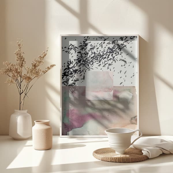 Watercolor abstract composition 7 Poster 30x40 cm