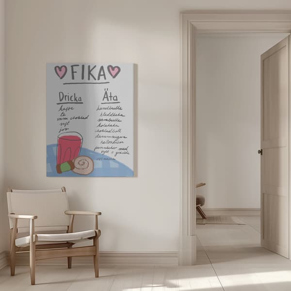 Fika Canvastavla 50x70 cm