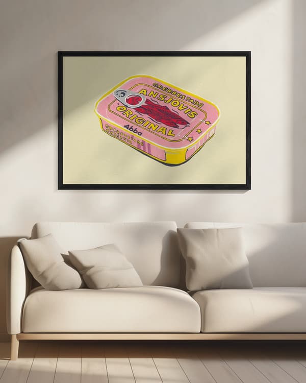 Abba Ansjovis Poster 70x50 cm