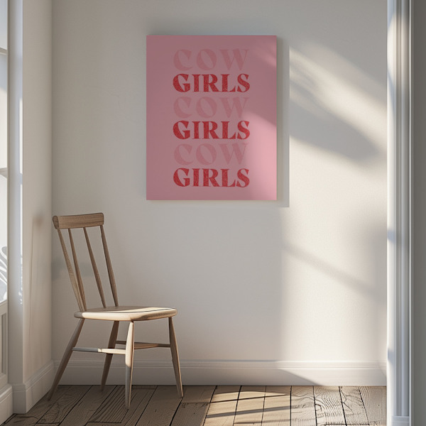 Cow Girls Girls Girls Canvastavla 30x40 cm