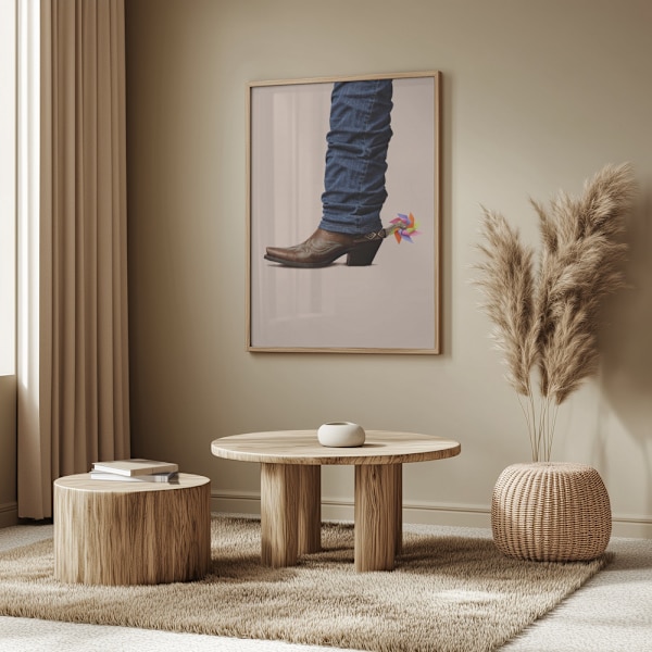 Not Serious Cowboy Poster 50x70 cm