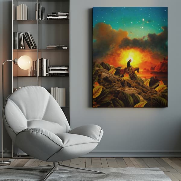Cowboy II Canvastavla 50x70 cm