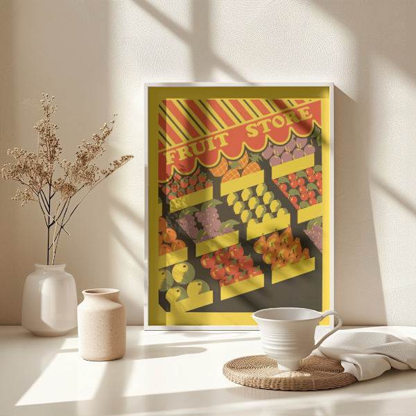 Fruit Store Poster 30x40 cm