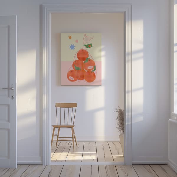 Fresh and Ripe Oranges Canvastavla 50x70 cm