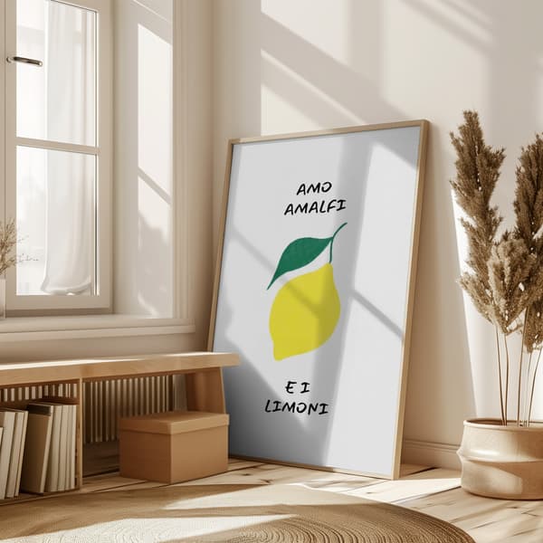 Amo Amalfi Poster 50x70 cm