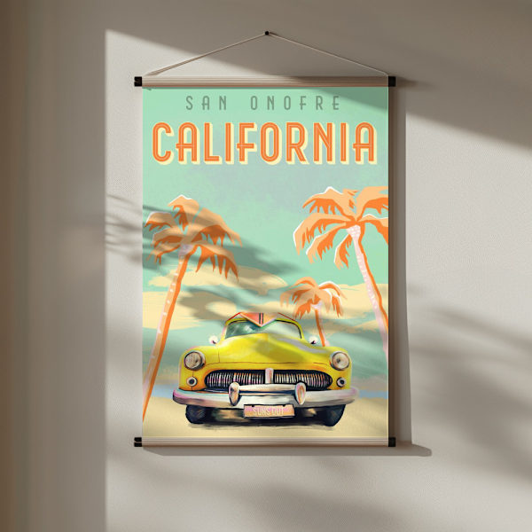 Cali Poster Aqua Poster 30x40 cm