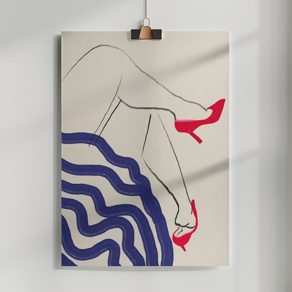The dancer's portrait Poster 50x70 cm