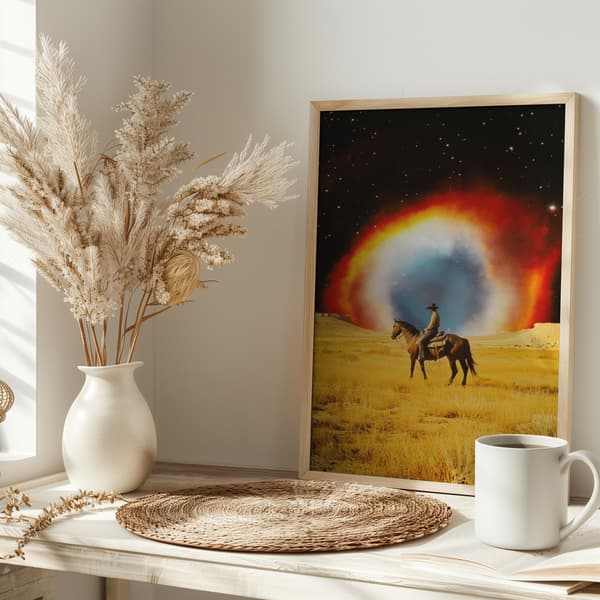 Nebula Cowboy Poster 30x40 cm